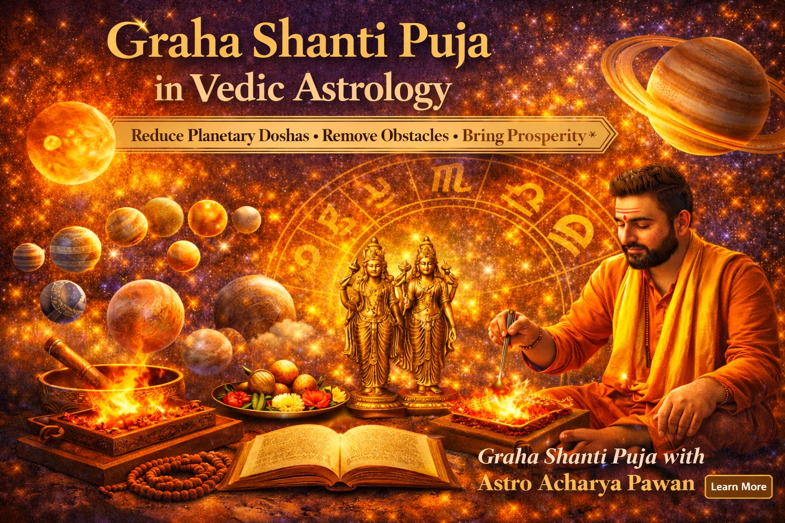 Graha Shanti in Vedic Astrology: Meaning, Benefits, and Remedies