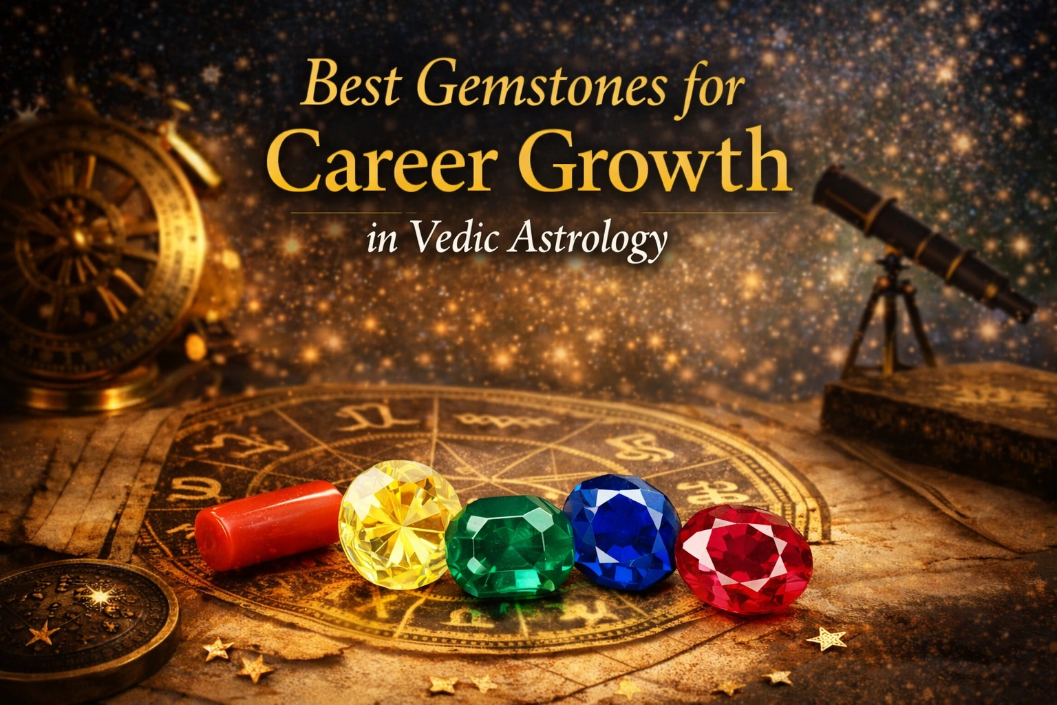 Best Gemstones for Career Growth in Vedic Astrology