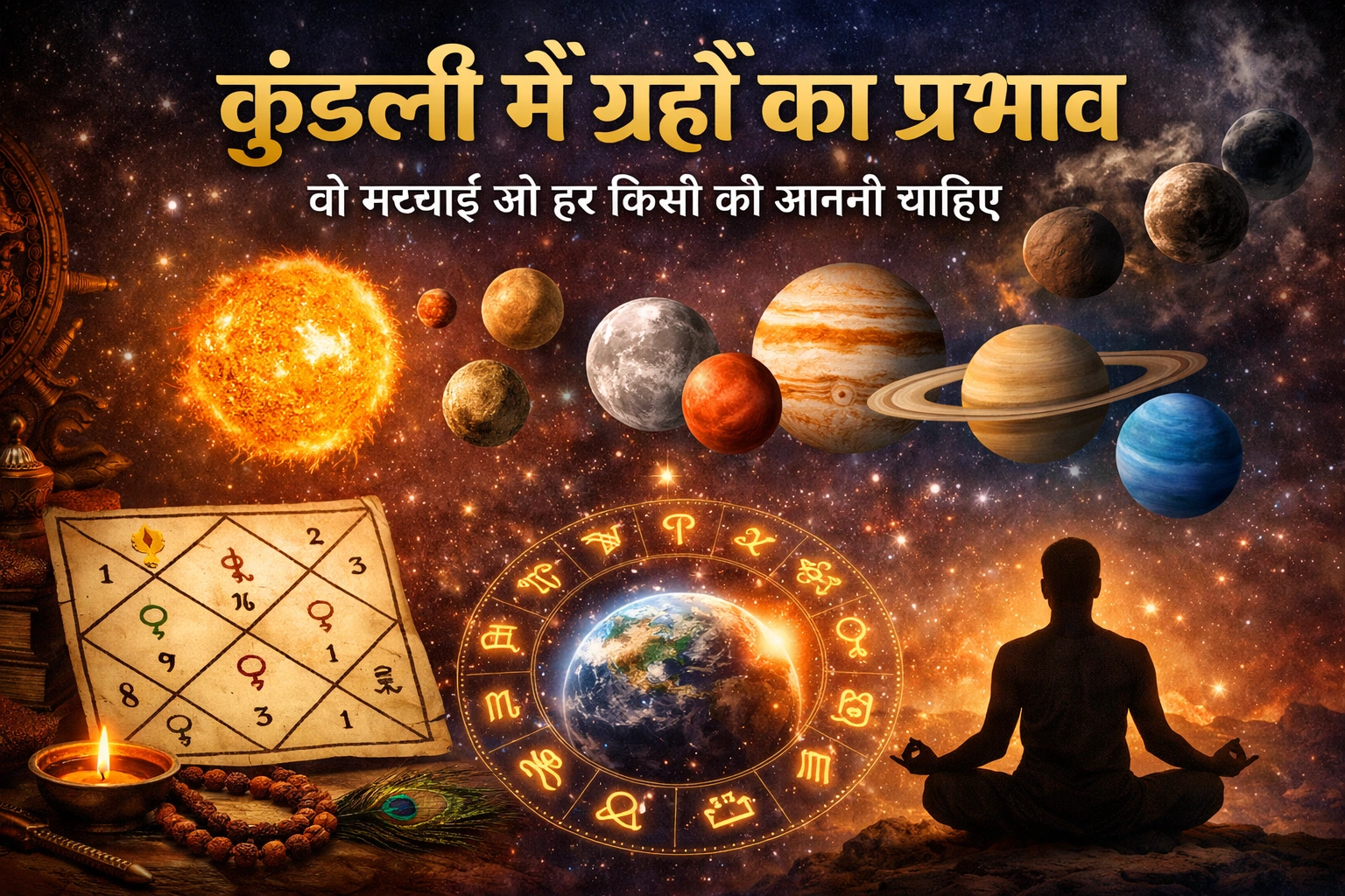 कुंडली में ग्रहों का प्रभाव — वो सच्चाई जो हर किसी को जाननी चाहिए